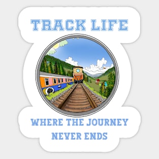 Never Ends Train Sticker